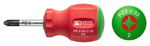 Pozidriv-Schraubenzieher PB 8194 SwissGrip Stubby