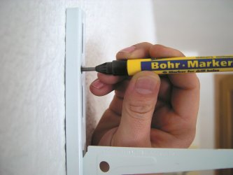 Bleispitz Bohr-Marker 25 mm schwarz