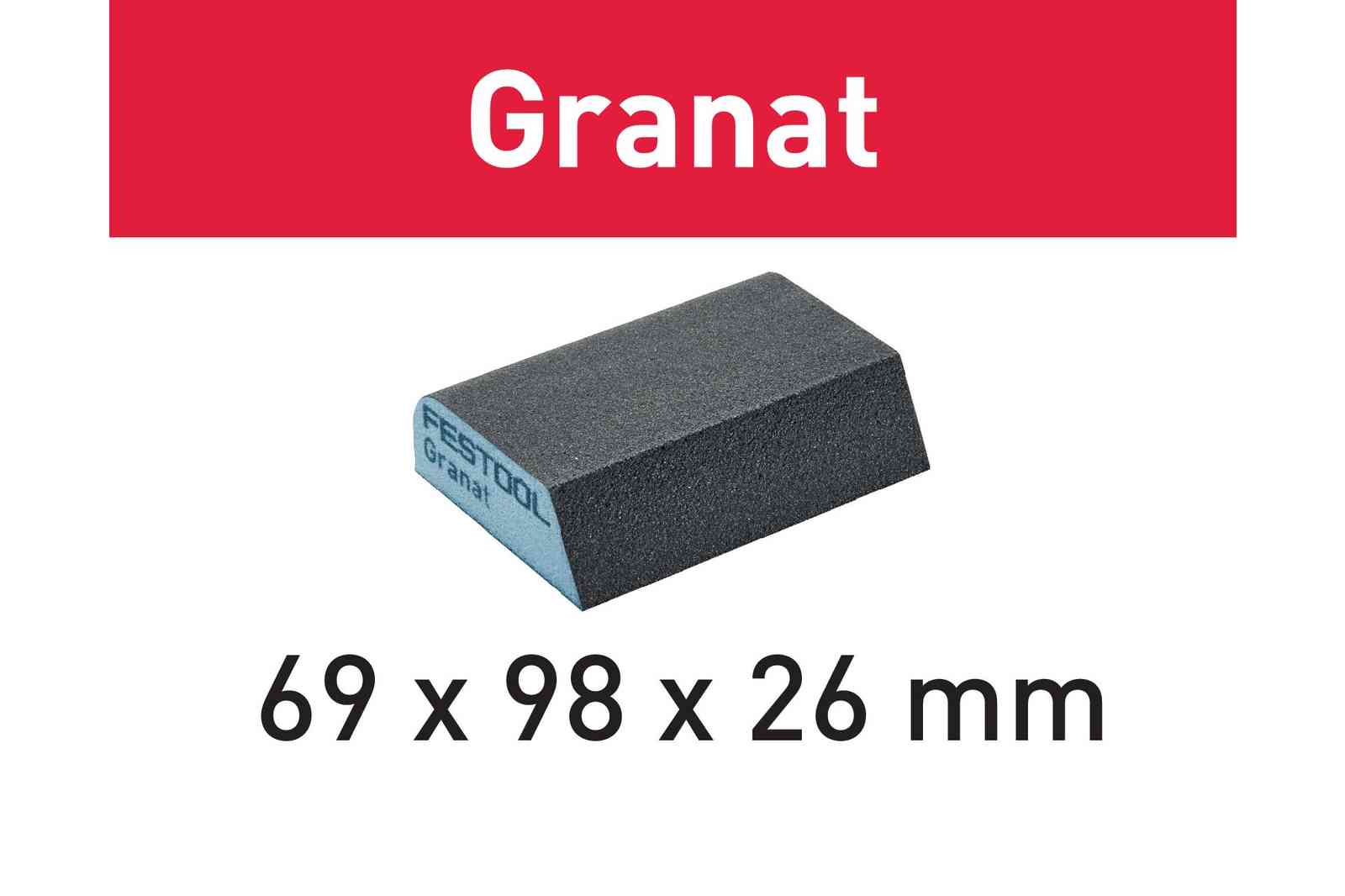 Schleifblock Granat 69x98x26 120 CO GR/6